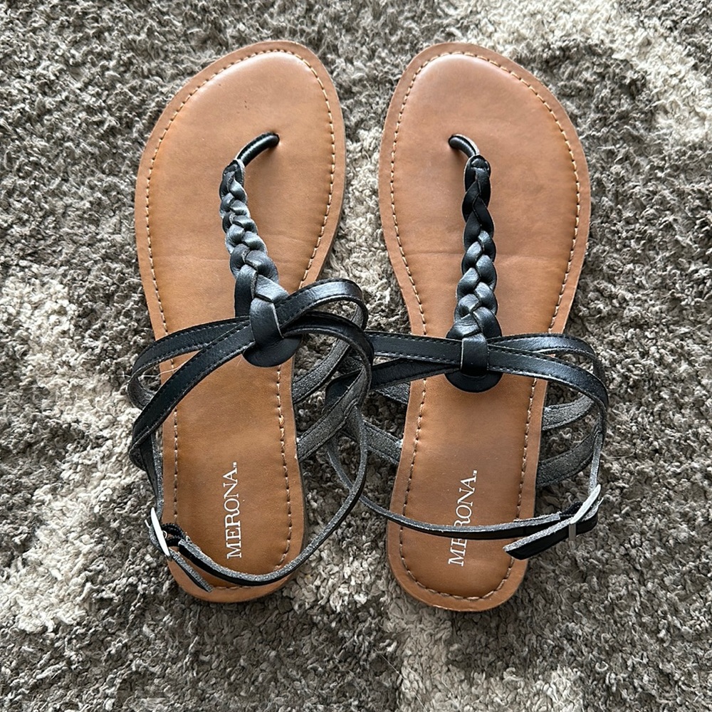 2/$15 T strap sandals